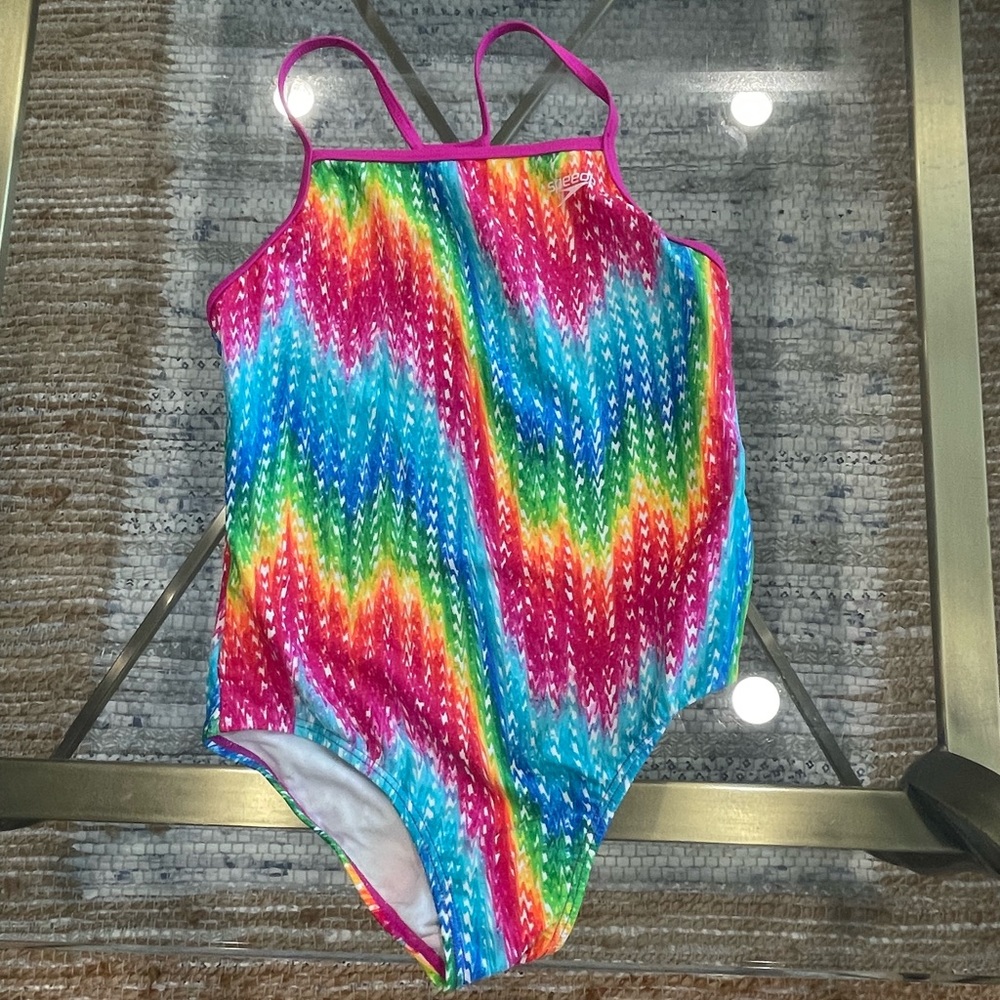 SPEEDO Rainbow One Piece Bathing Suit
